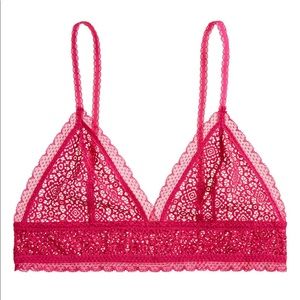 J. Crew Allover Lace Pullover Longline Bralette